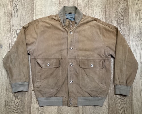 Vintage men suede - men’s, bomber