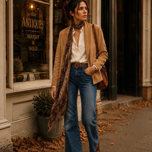 Vintage 70s sasson camel - 70s, tan