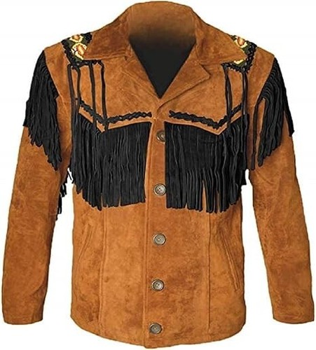 Men western suede leather - suede,