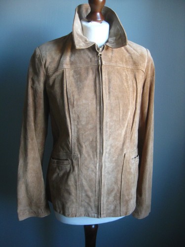 Camel trucker suede - jacket, 14