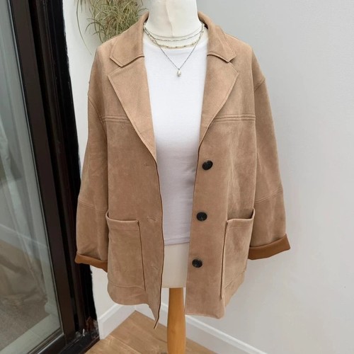 Edit faux suede oversized - suede,