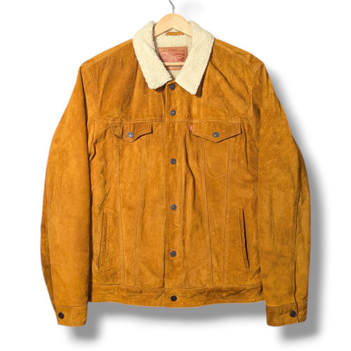 Levis suede sherpa jacket - suede,