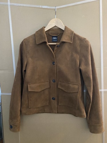 Zara women faux suede - faux,