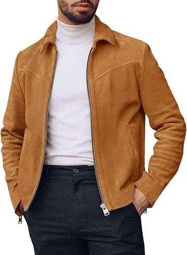 Men genuine suede leather - suede,