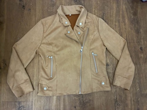 Jacket camel coloured faux