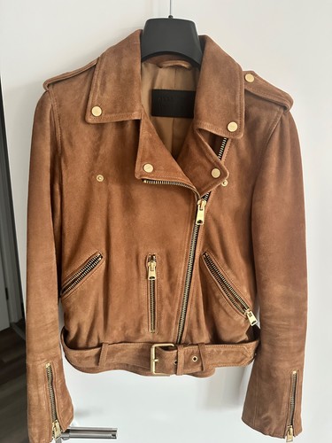 All saints suede bike jacket - all,