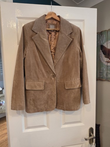 Faux suede blazer - faux, jacket