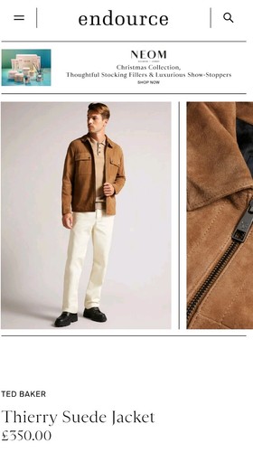 Ted baker thierry suede jacket - ted,