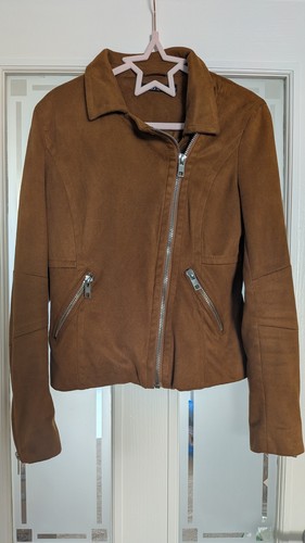 Boohoo camel faux - camel, biker
