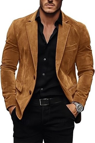 Men genuine suede leather - suede,