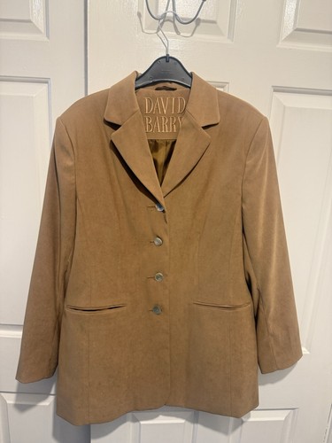 David barry camel faux suede - david,