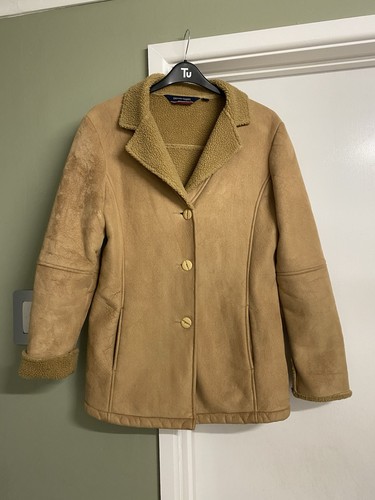 Faux suede jackets camel - faux,