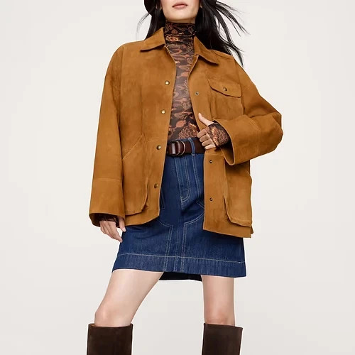 Stylish women suede real - stylish,